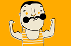 Tričko s potlačou Muscle man