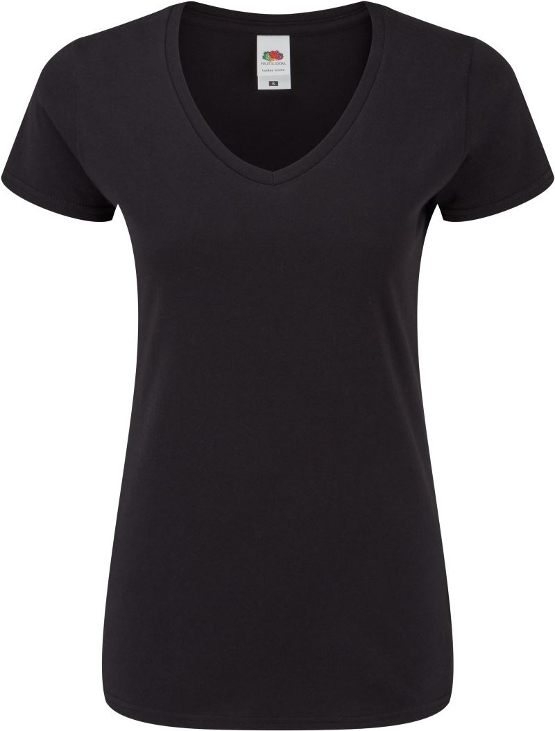 F.O.L. | Lady-Fit Iconic 150 V-Neck T – 16.1444 – black