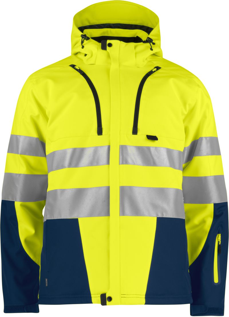 ProJob | 6420 Padded Softshell – 64.6420 – hi vis yellow/navy