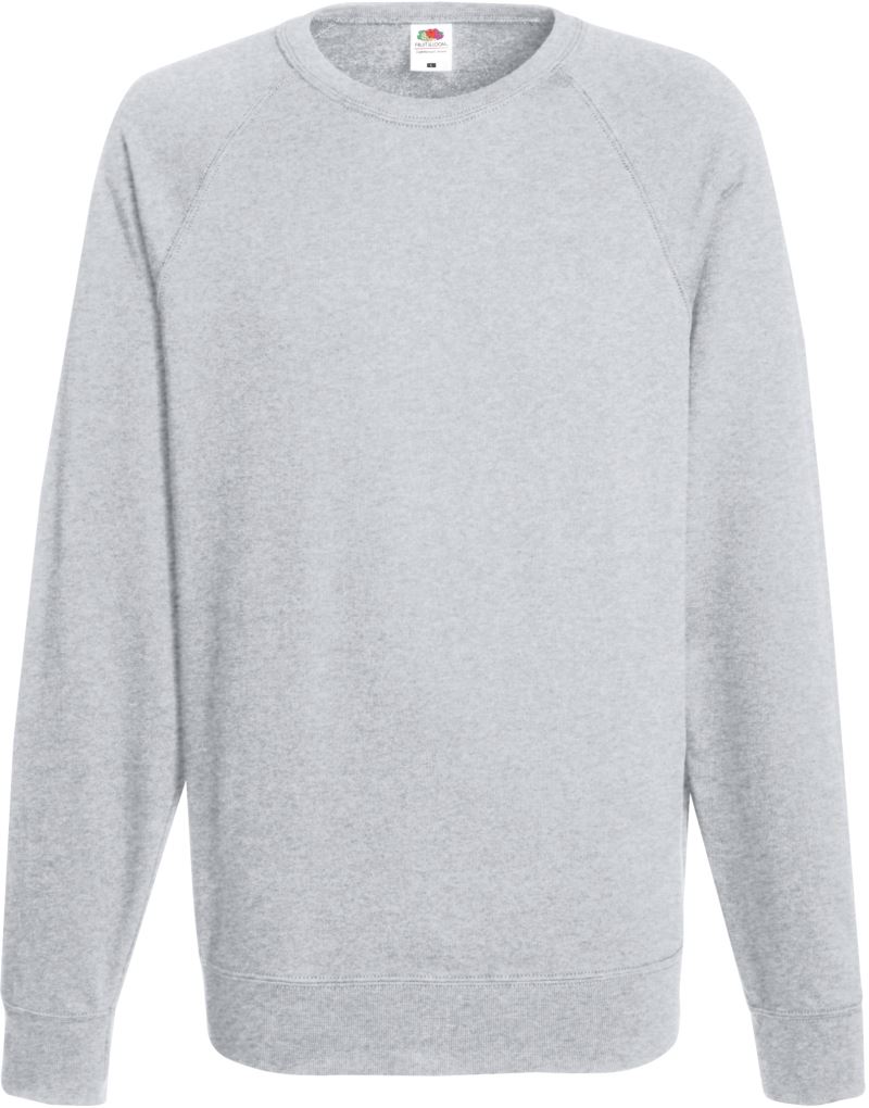 F.O.L. | Lightweight Raglan Sweat – 16.2138 – heather grey