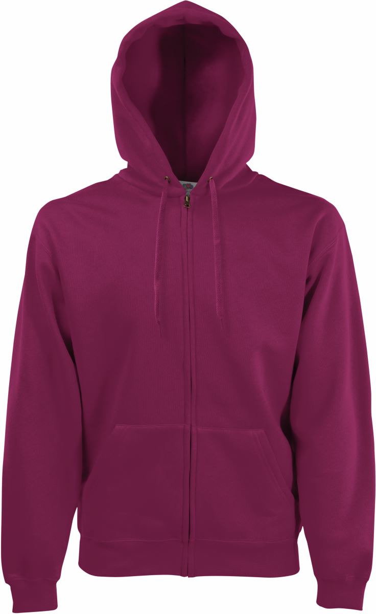 F.O.L. | Premium Hooded Sweat Jacket – 16.2034 – burgundy