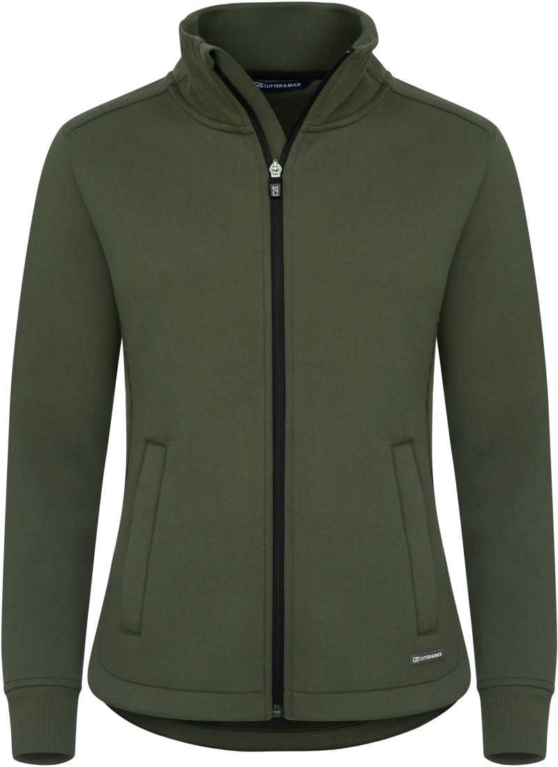Cutter & Buck | Pemberton Cardigan Full Zip Women – 68.8427 – ivy green