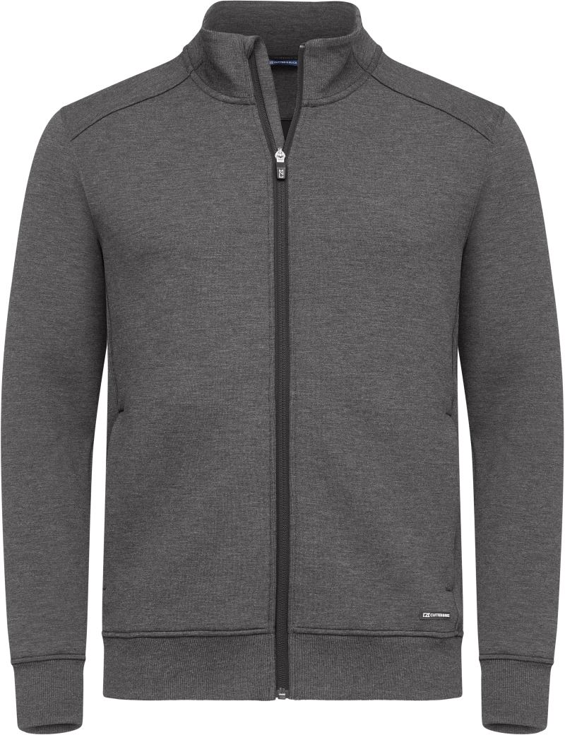 Cutter & Buck | Pemberton Cardigan Full Zip Men – 68.8426 – anthracite melange