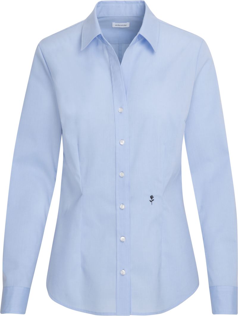 Seidensticker | Blouse Slim LSL – 78.0613 – light blue
