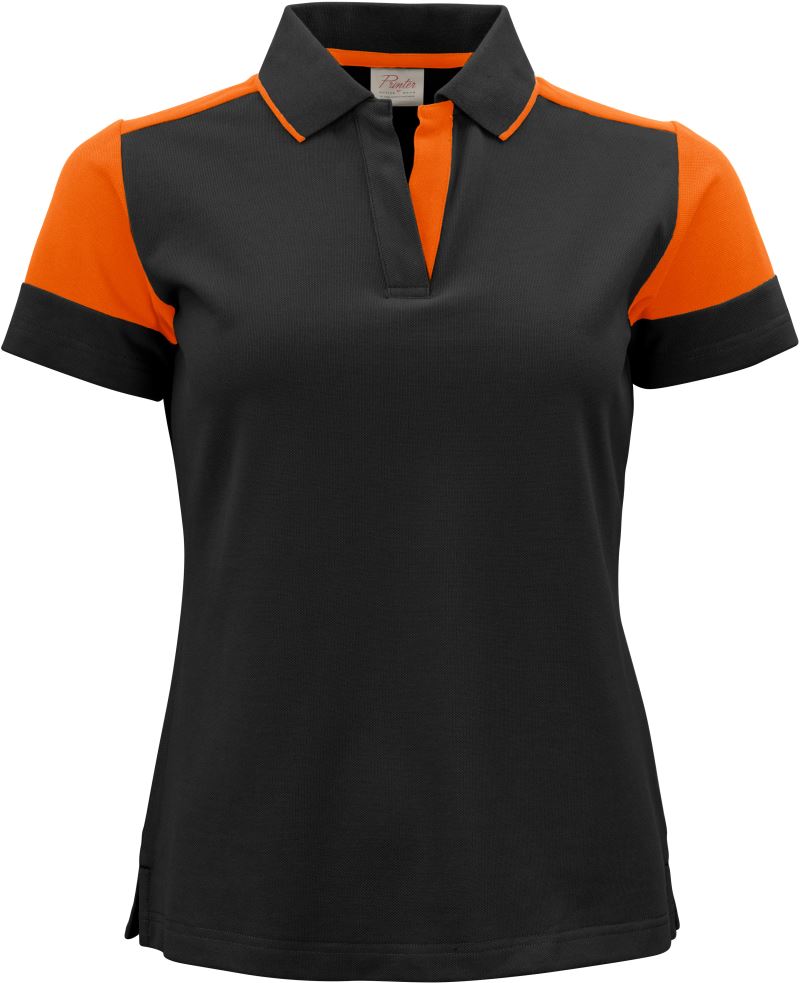 Printer | Prime Polo Women – 61.5025 – black/orange