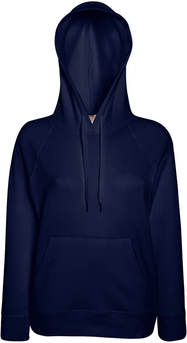 F.O.L. | Lady-Fit Lightweight Hooded Sweat – 16.2148 – deep navy