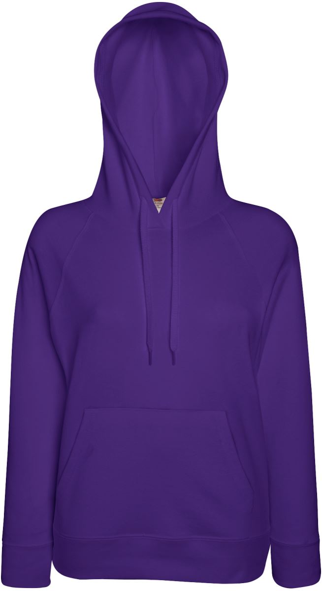 F.O.L. | Lady-Fit Lightweight Hooded Sweat – 16.2148 – purple