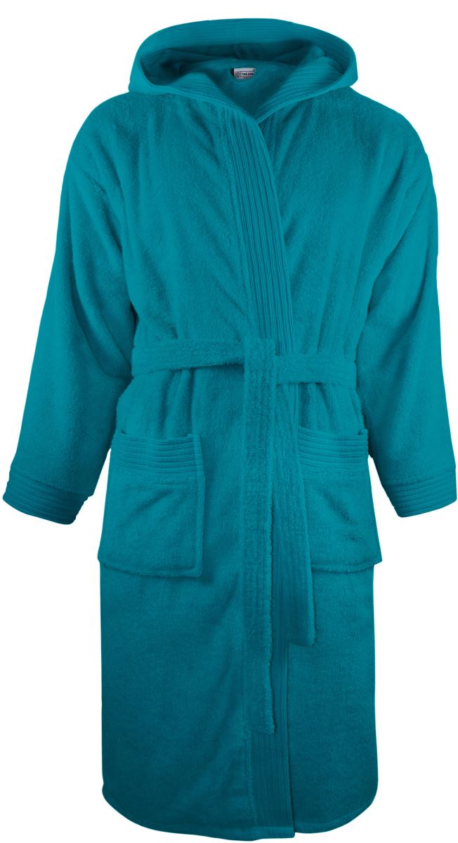 The One | Bathrobe hooded – 48.1021 – turquoise