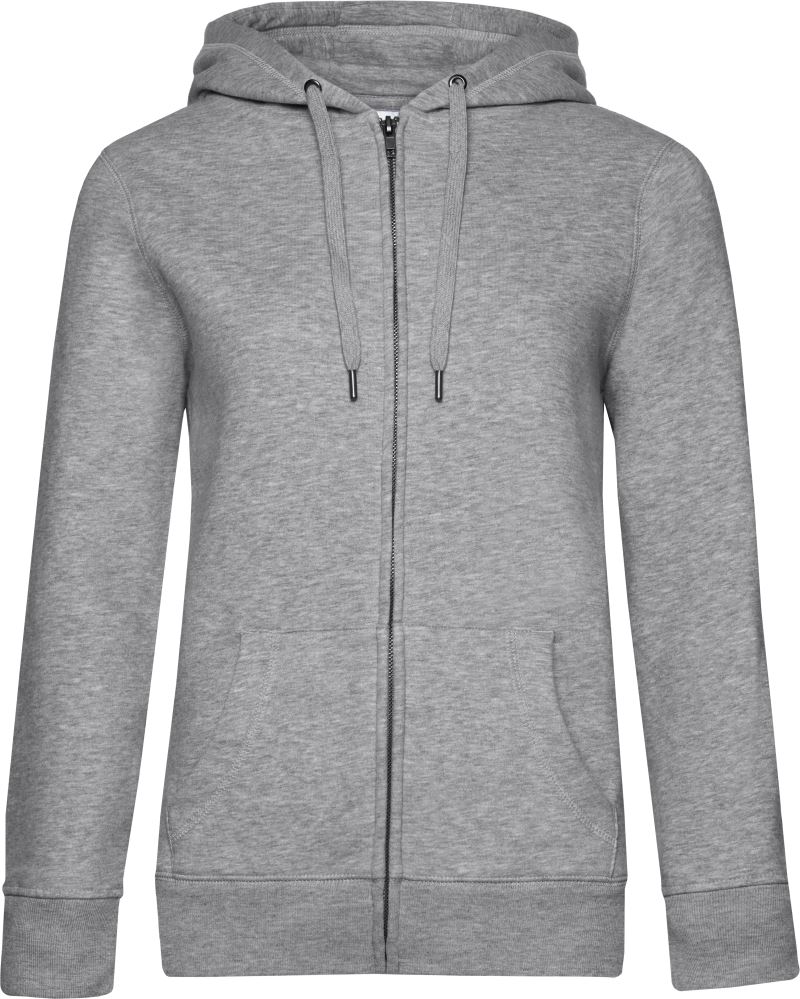 B&C | QUEEN Zipped Hood_° – 01.W03Q – heather grey
