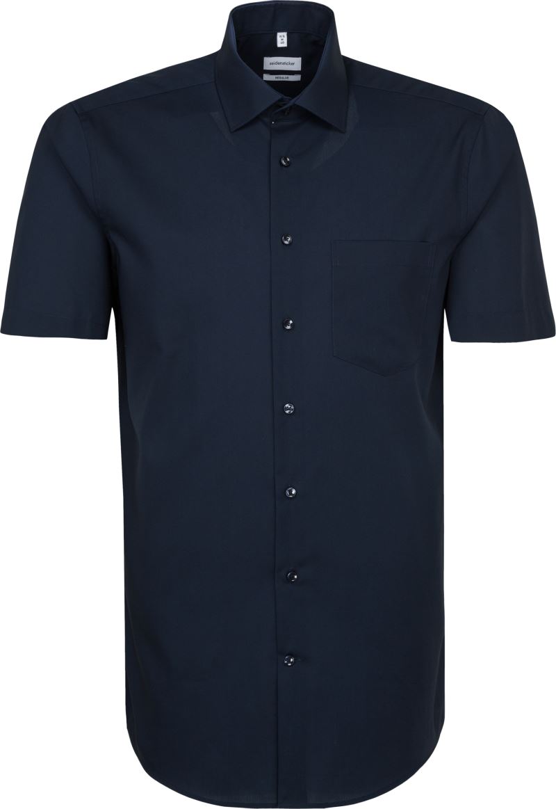 Seidensticker | Shirt Regular SSL – 78.3001 – navy