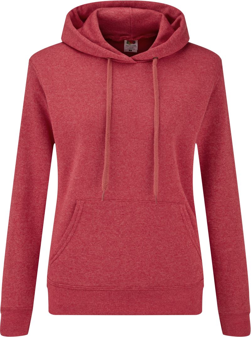 F.O.L. | Classic Lady-Fit Hooded Sweat – 16.2038 – vintage heather red