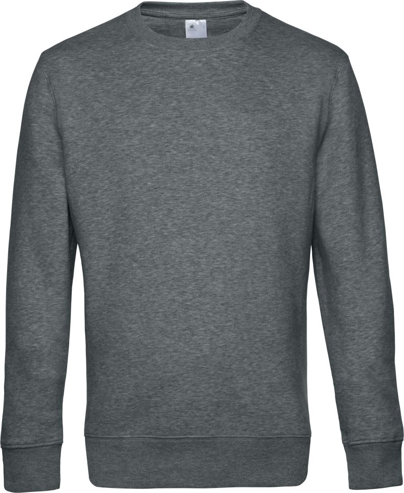 B&C | KING Crew Neck_° – 01.U01K – heather mid grey
