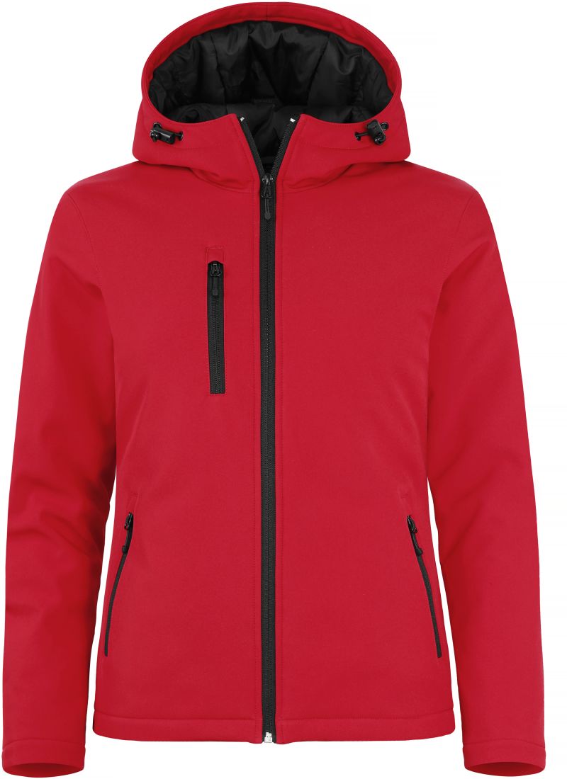 Clique | Padded Hooded Softshell Women – 67.0953 – red