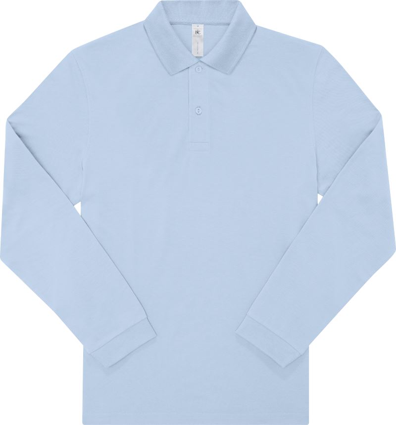 B&C | My Polo 180 LSL – 01.U425 – blush blue
