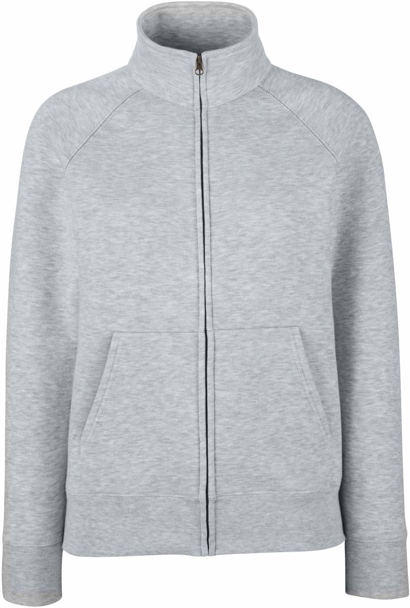 F.O.L. | Premium Lady-Fit Sweat Jacket – 16.2116 – heather grey