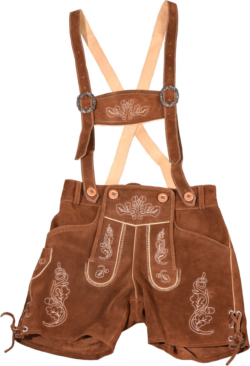 Leather Trousers short/women – 60.3203 – light brown