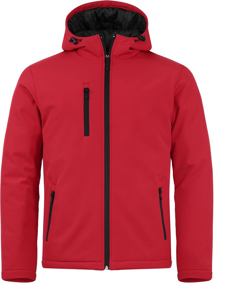 Clique | Padded Hooded Softshell Men – 67.0952 – red