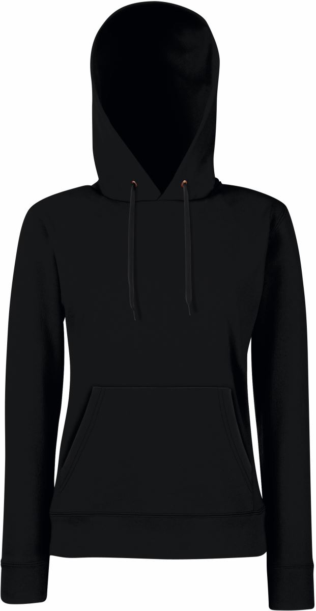 F.O.L. | Classic Lady-Fit Hooded Sweat – 16.2038 – black