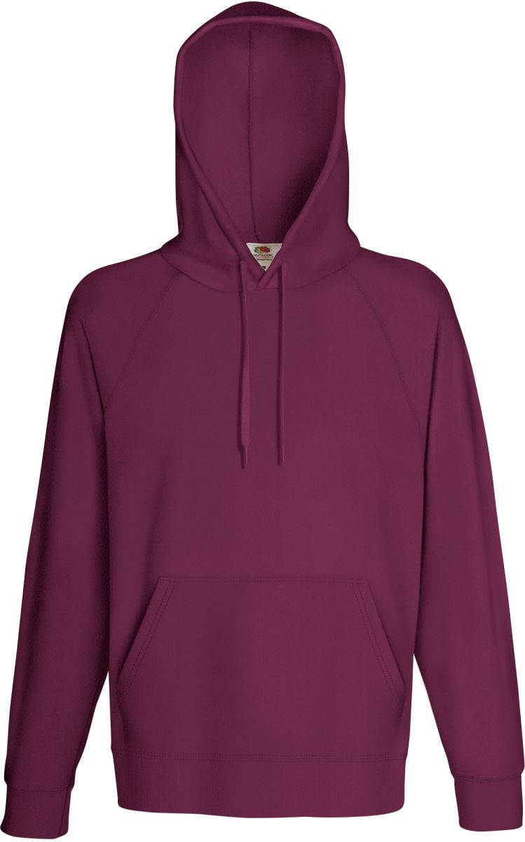 F.O.L. | Lightweight Hooded Sweat – 16.2140 – burgundy