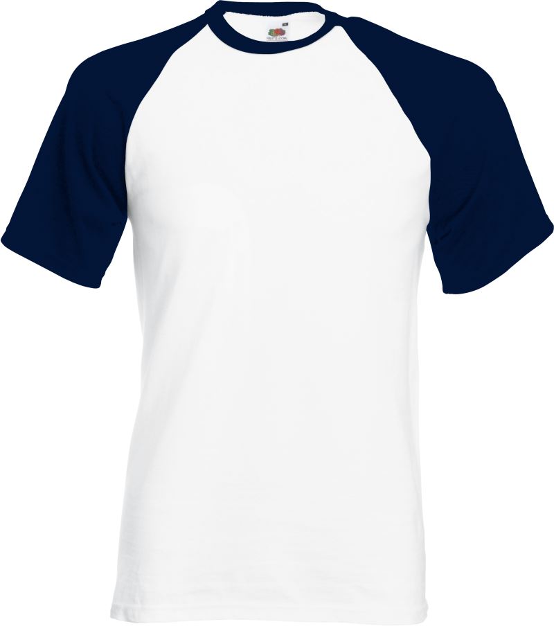 F.O.L. | Baseball T – 16.1026 – white/deep navy