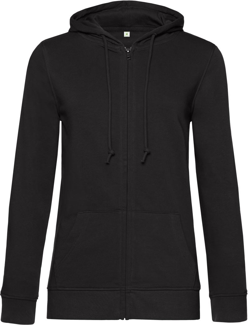 B&C | Inspire Zipped Hood /women_° – 01.W36B – black pure
