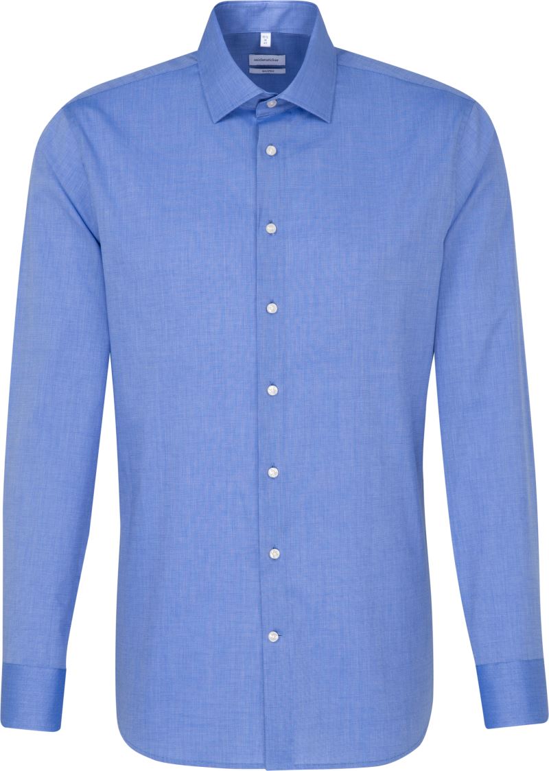 Seidensticker | Shirt Shaped LSL – 78.1000 – mid blue