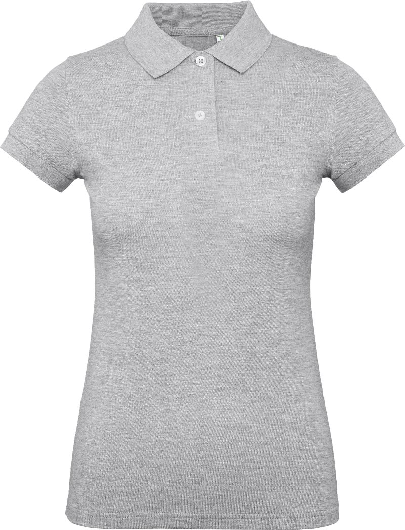 B&C | Inspire Polo /women_° – 01.0440 – heather grey