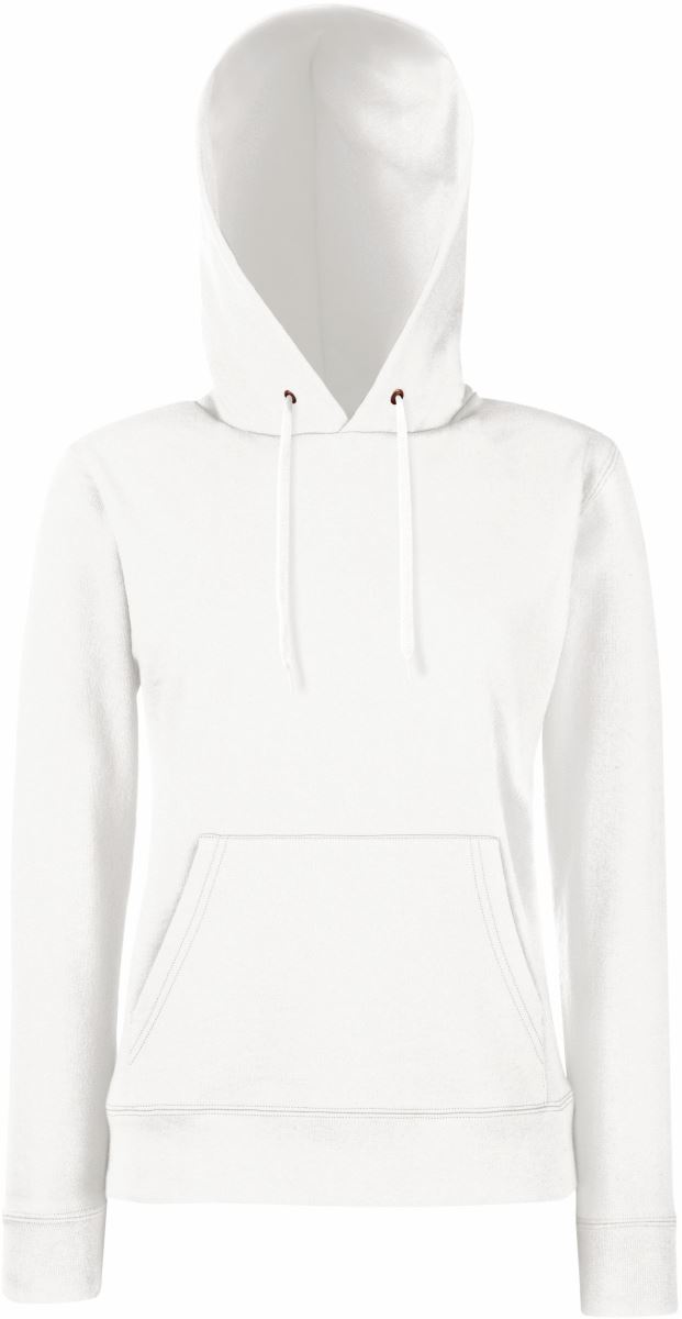F.O.L. | Classic Lady-Fit Hooded Sweat – 16.2038 – white