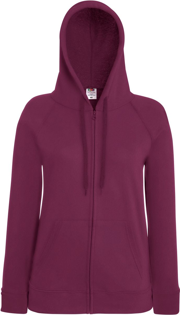 F.O.L. | Lady-Fit LW Hooded Sweat Jacket – 16.2150 – burgundy