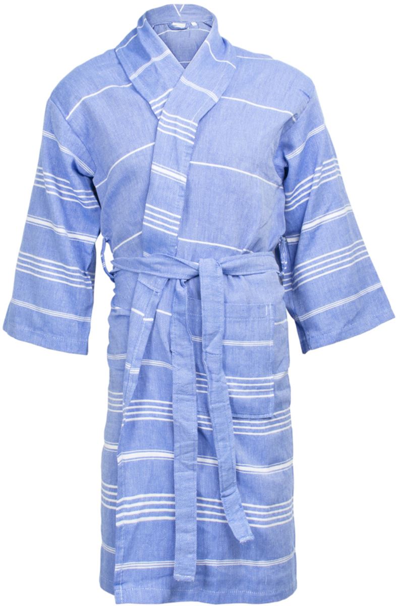 The One | Hamam Bathrobe – 48.1012 – blue/white