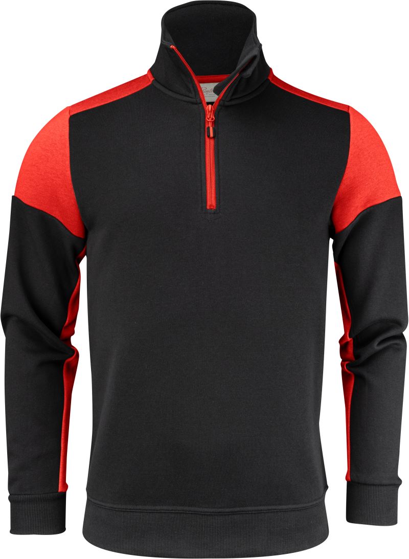 Printer | Prime Halfzip Sweater – 61.2069 – black/red