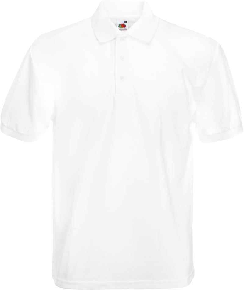 F.O.L. | Heavy 65/35 Pique Polo – 16.3204 – white