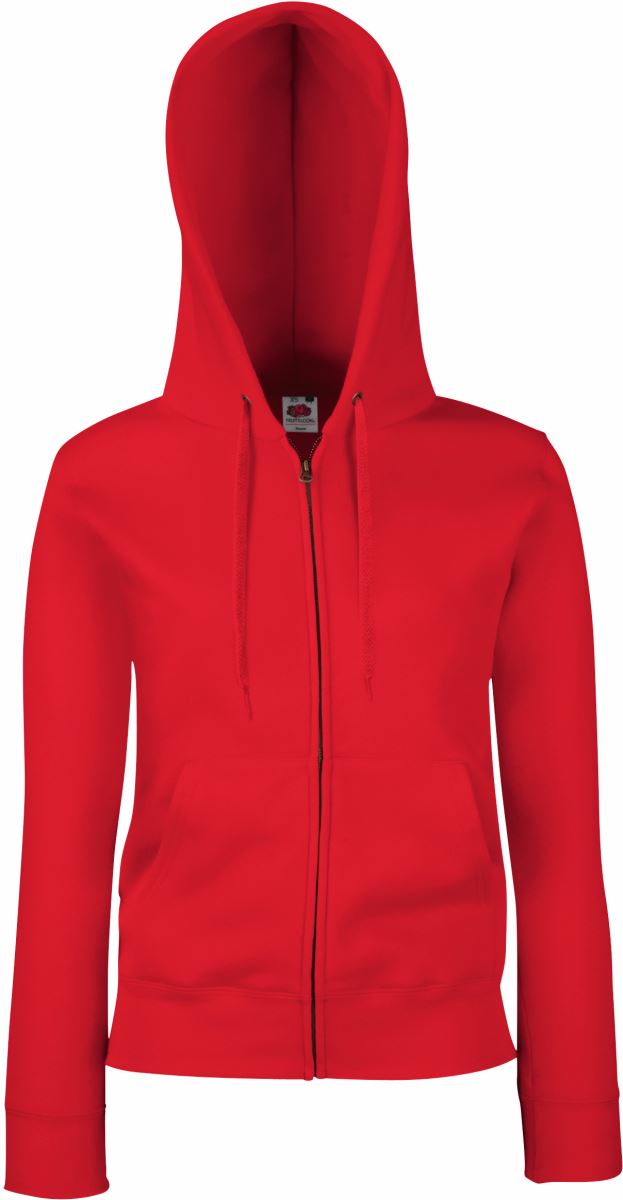 F.O.L. | Premium Lady-Fit Hooded Jacket – 16.2118 – red