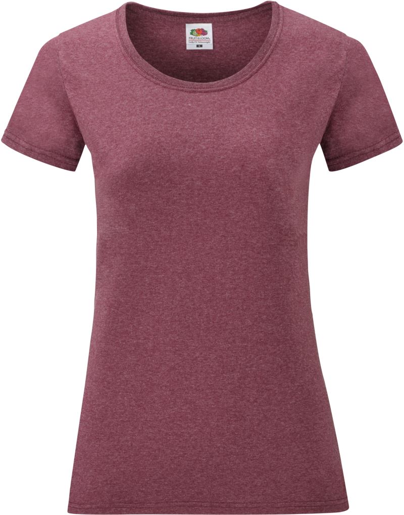 F.O.L. | Lady-Fit Valueweight T – 16.1372 – heather burgundy