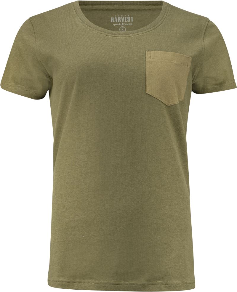James Harvest | Walcott T-Shirt Women – 62.4009 – moss green