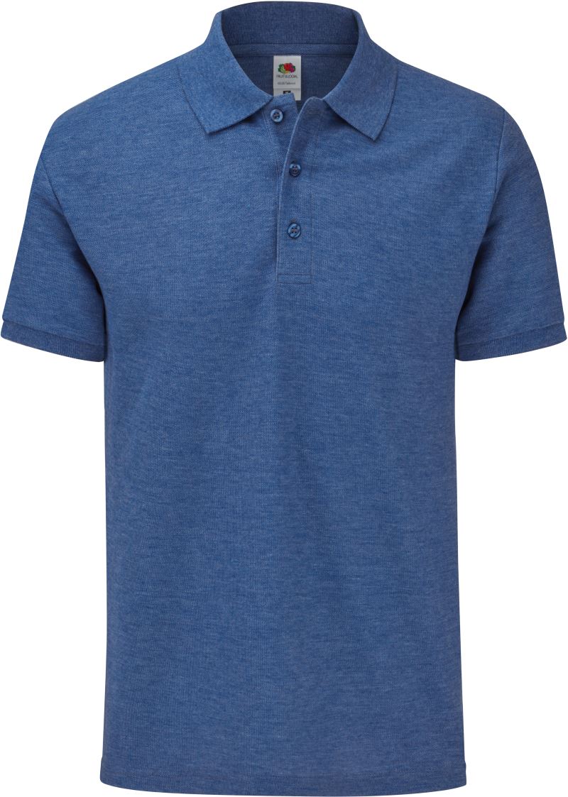 F.O.L. | 65/35 Tailored Polo – 16.3042 – retro heather royal