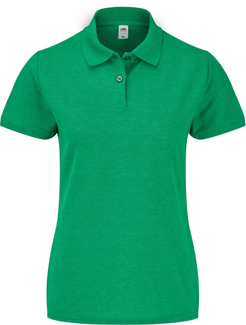 F.O.L. | Lady-Fit 65/35 Polo – 16.3212 – retro heather green