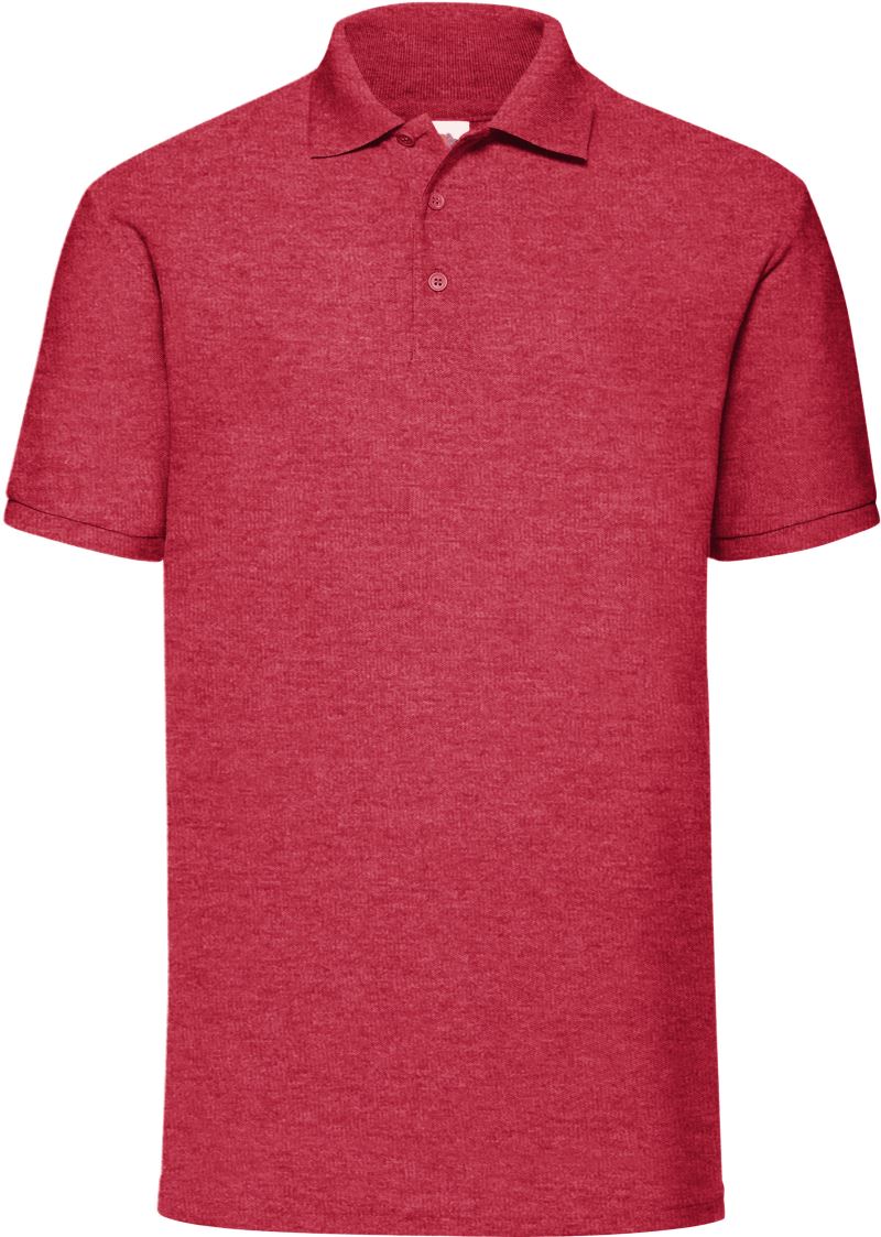 F.O.L. | 65/35 Pique Polo – 16.3402 – heather red