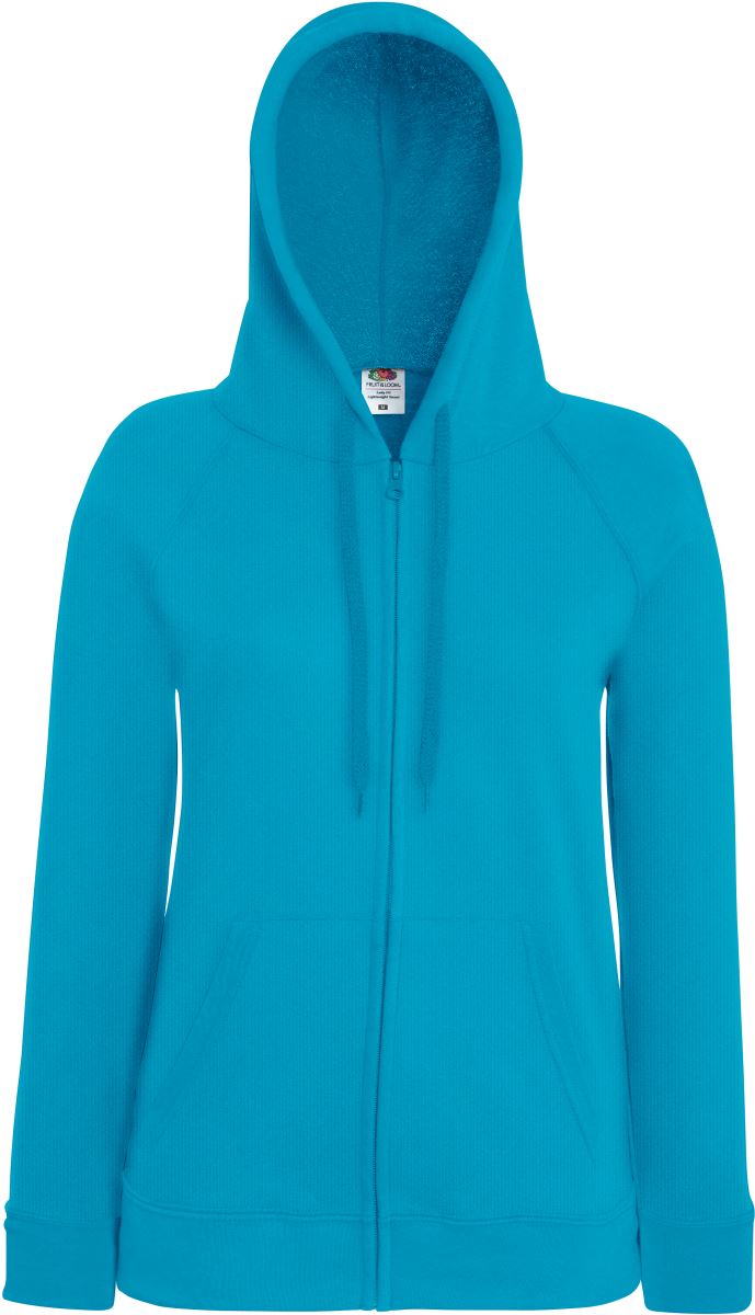 F.O.L. | Lady-Fit LW Hooded Sweat Jacket – 16.2150 – azure blue
