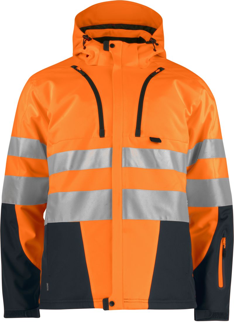 ProJob | 6420 Padded Softshell – 64.6420 – hi vis orange/black