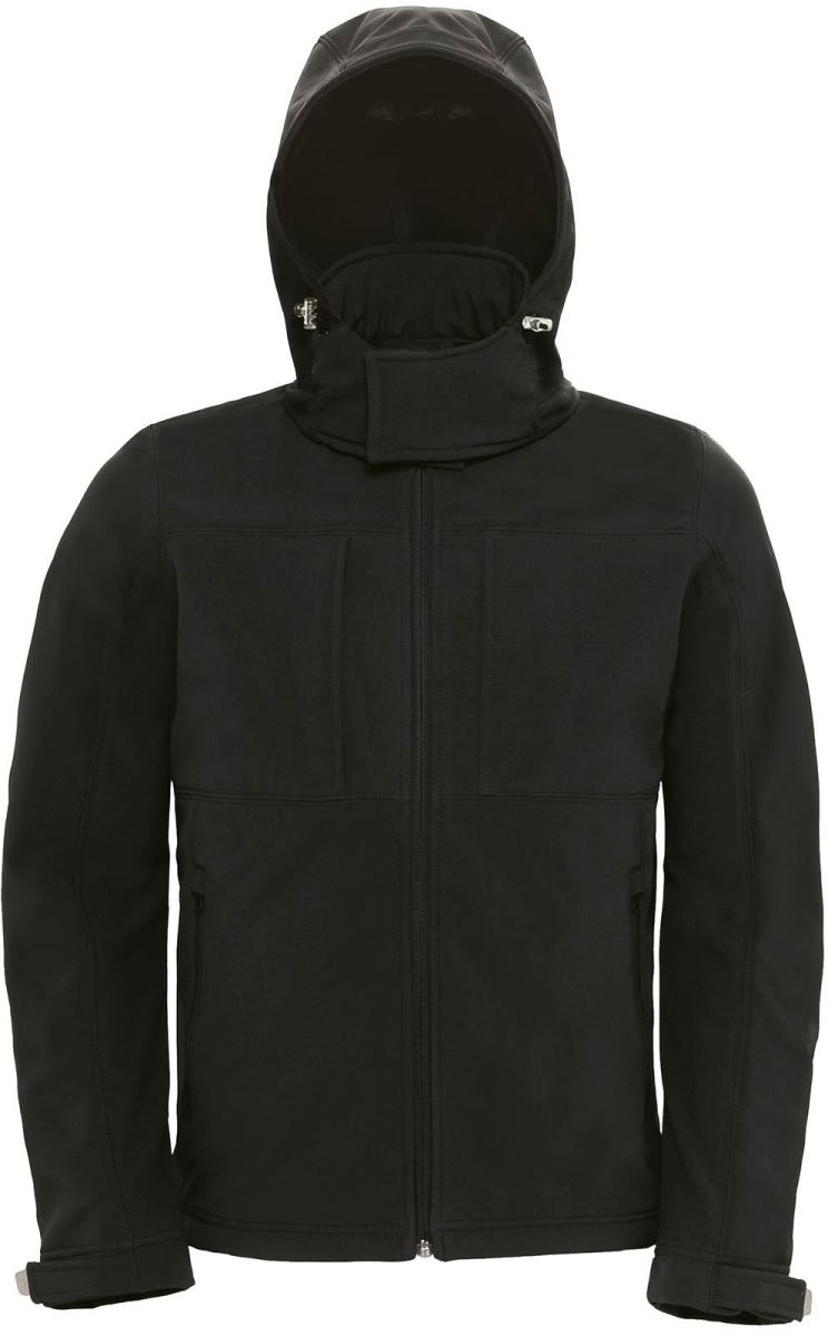 B&C | Hooded Softshell /men – 01.1950 – black