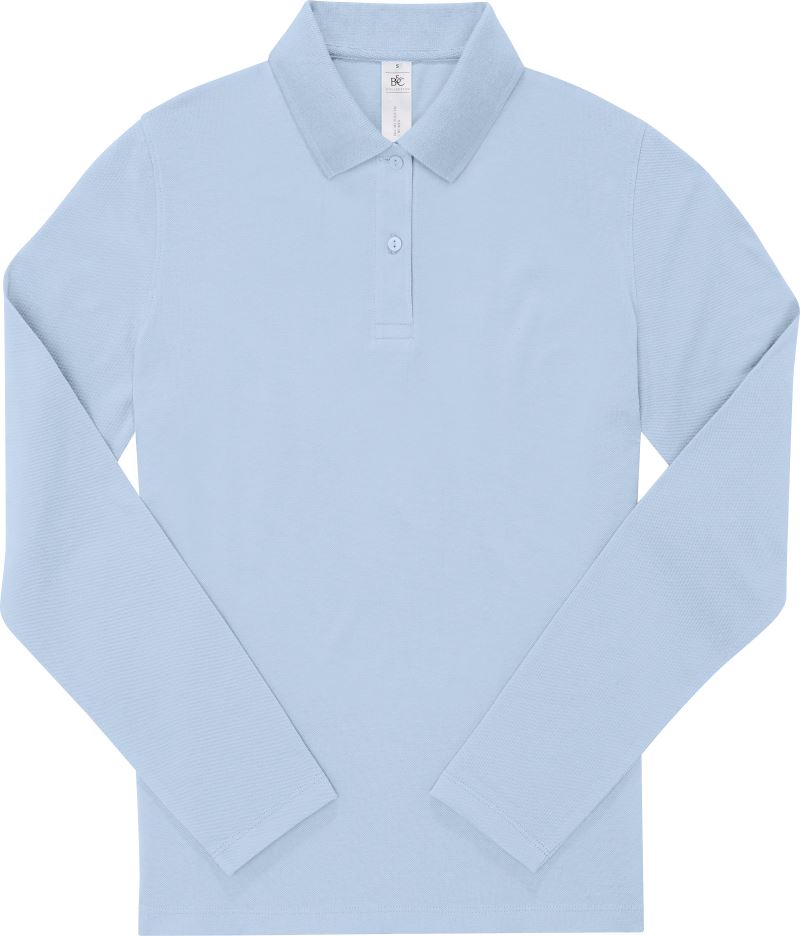 B&C | My Polo 180 LSL /women – 01.W462 – blush blue