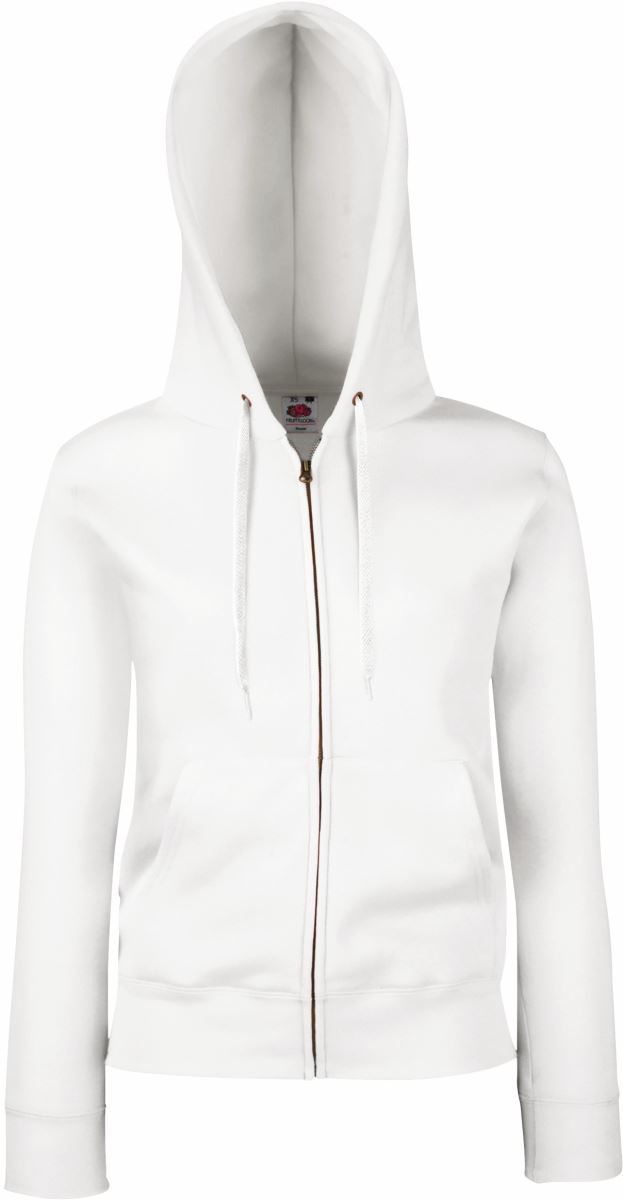 F.O.L. | Premium Lady-Fit Hooded Jacket – 16.2118 – white