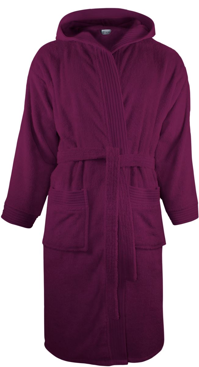 The One | Bathrobe hooded – 48.1021 – plum