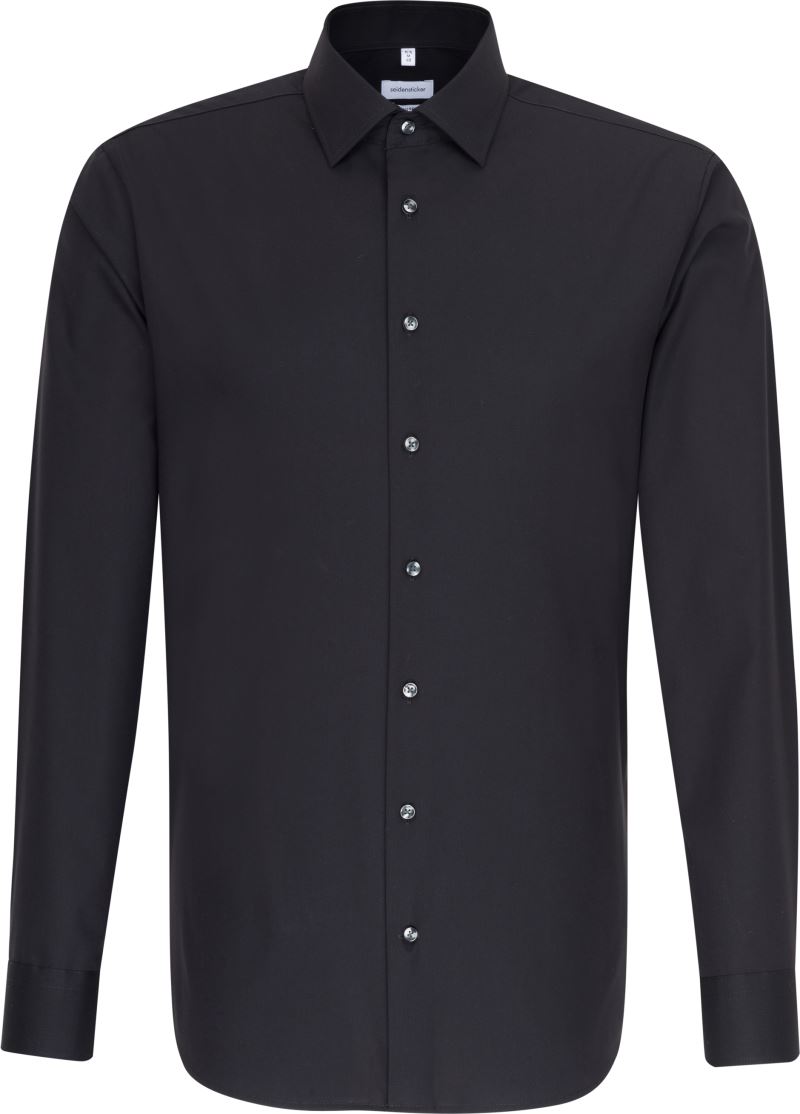 Seidensticker | Shirt Shaped LSL – 78.1000 – black