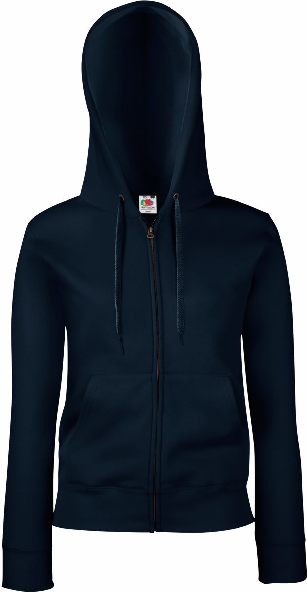 F.O.L. | Premium Lady-Fit Hooded Jacket – 16.2118 – deep navy