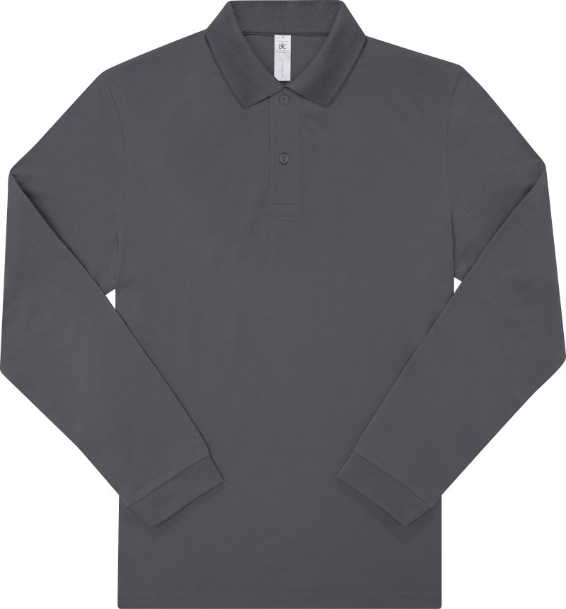 B&C | My Polo 210 LSL – 01.U427 – dark grey