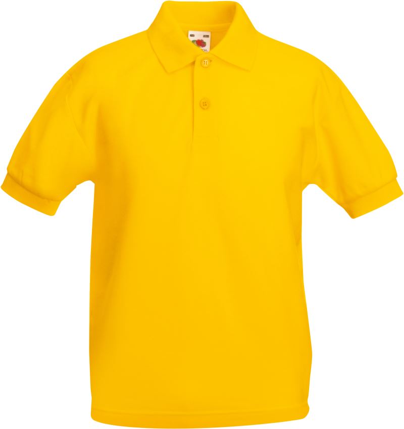F.O.L. | Kids 65/35 Polo – 16.3417 – sunflower