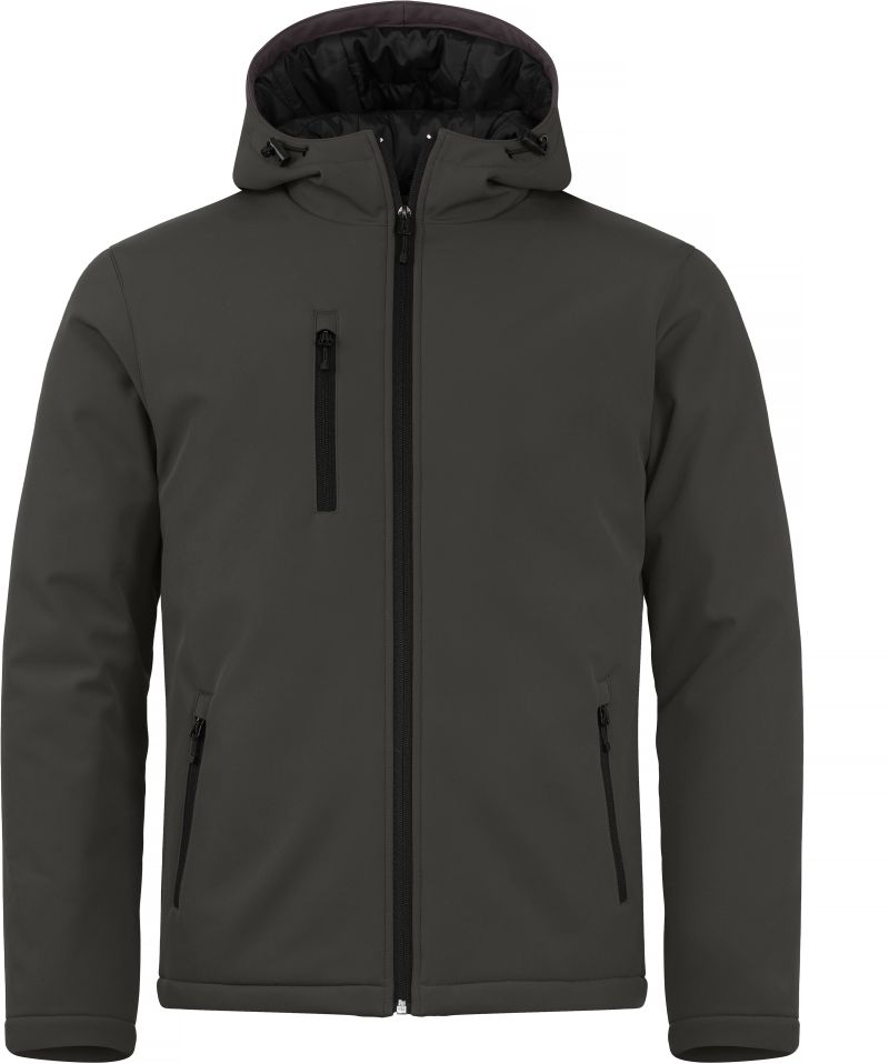 Clique | Padded Hooded Softshell Men – 67.0952 – dark grey