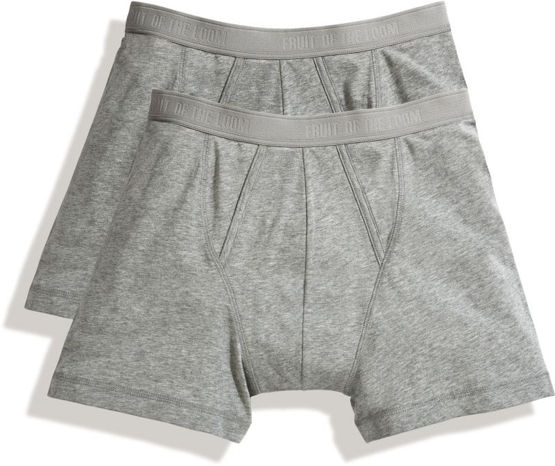F.O.L. | Classic Boxer 2-Pack – 16.7026 – light grey marl/light grey mar